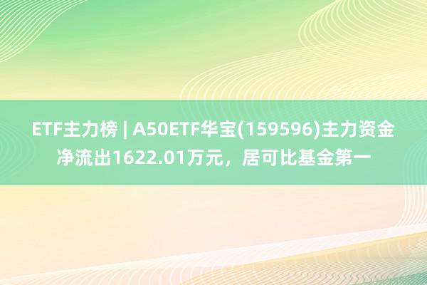 ETF主力榜 | A50ETF华宝(159596)主力资金净流出1622.01万元，居可比基金第一