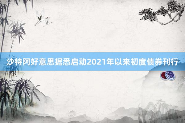 沙特阿好意思据悉启动2021年以来初度债券刊行