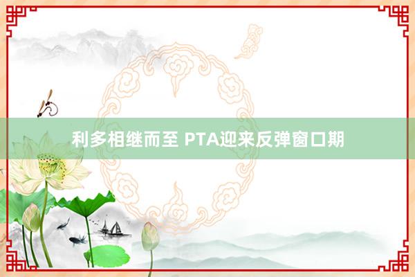 利多相继而至 PTA迎来反弹窗口期